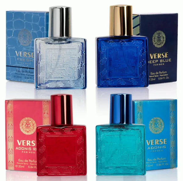 NovoShine Verse Mini 4-Piece Cologne Set for Men
