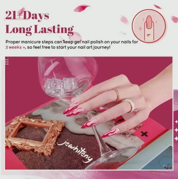 Complete Polish Set with Powerful UV Light