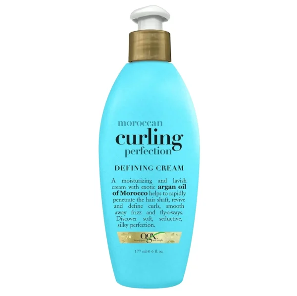 OGX Moroccan Cream: Curling Perfection, Smoothing Hair Serum, 6 oz