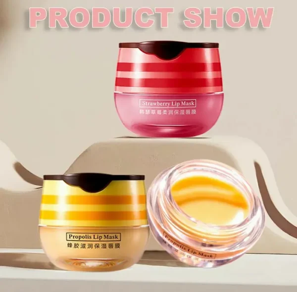 Two-Pack Strawberry & Honey Lip Balm, Hydrating Treatment