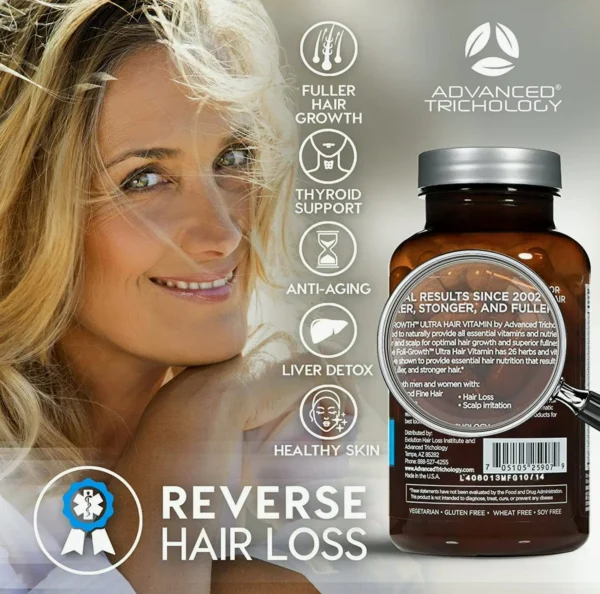 Premium Hair Science FoliGROWTH Capsules to Achieve Fuller Hair