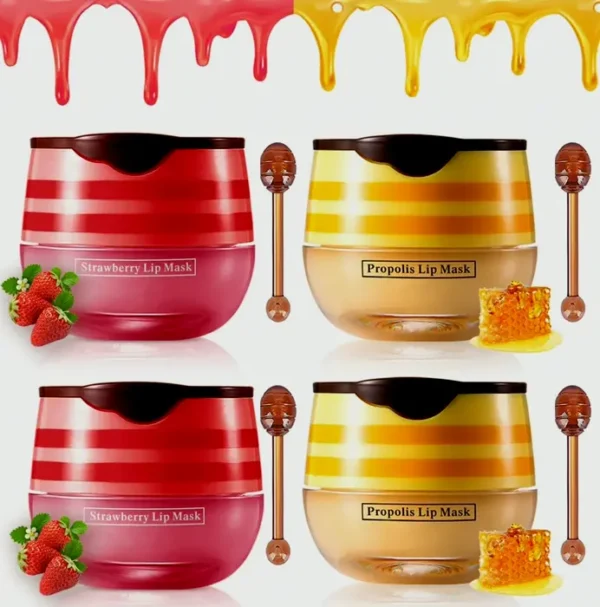 4PCS Strawberry & Lip Moisturizer