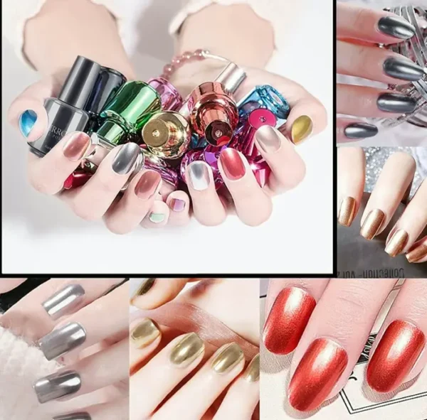 Holographic Nail Mirror Varnish