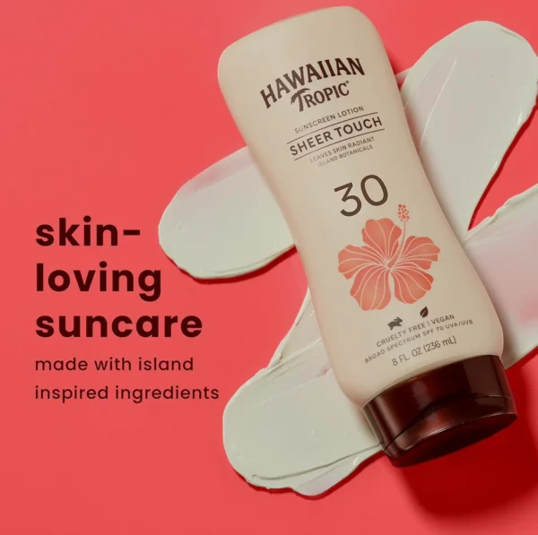 Island Tropic Sheer Touch Ultra Radiance Lotion Sunscreen 30, 8oz