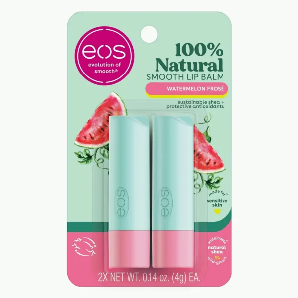eos Natural Lip Care, Watermelon Frozé,  2-Pack