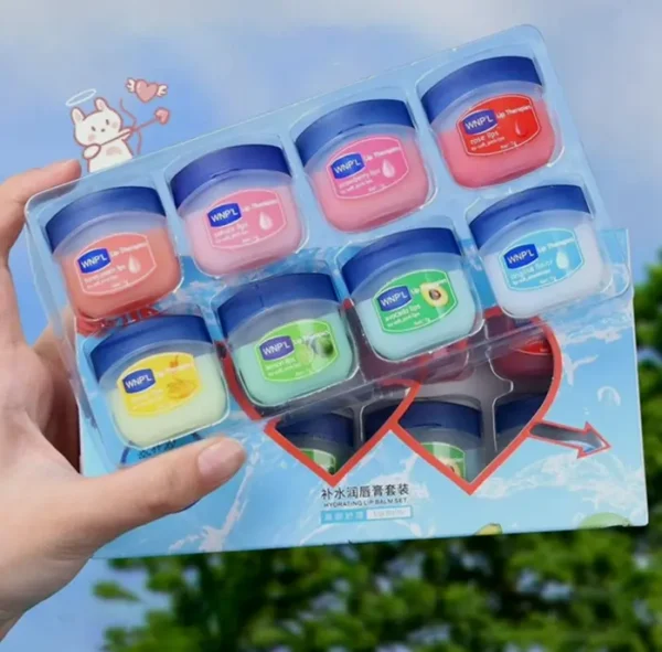 Lip Balm Set, 8 Pieces Hydrating Flavored Gift Kit