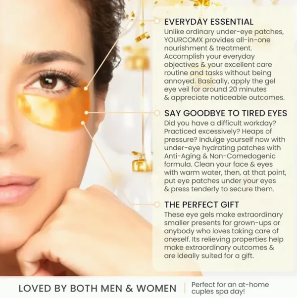 Eye Mask: Reduce Swelling & Dark Circles - 20 Pairs
