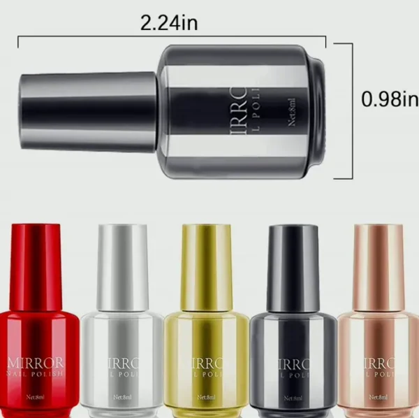 Holographic Nail Mirror Varnish