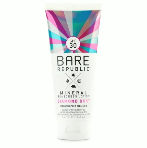Natural Sunscreen SPF 30 Cream, 3.4 oz Fl Oz by Bare Republic