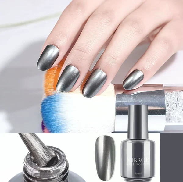 Holographic Nail Mirror Varnish