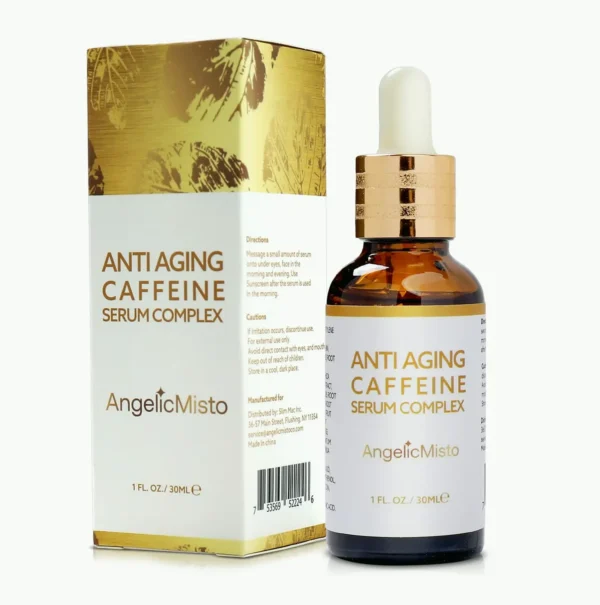 AngelicMisto Coffee Eye Cream for Shadowy Circles and Swelling – 1oz