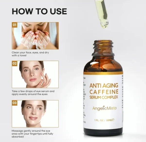 AngelicMisto Coffee Eye Cream for Shadowy Circles and Swelling – 1oz