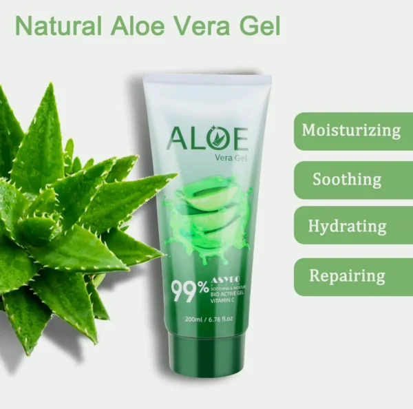 Pure Aloe Vera Gel 200x2 - Moisturizing Aloe Cream for Dry Skin