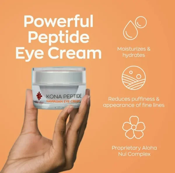 Hanalei's Kona Peptide Cream | Wrinkles & Bags Removal | Moisturizing Formula