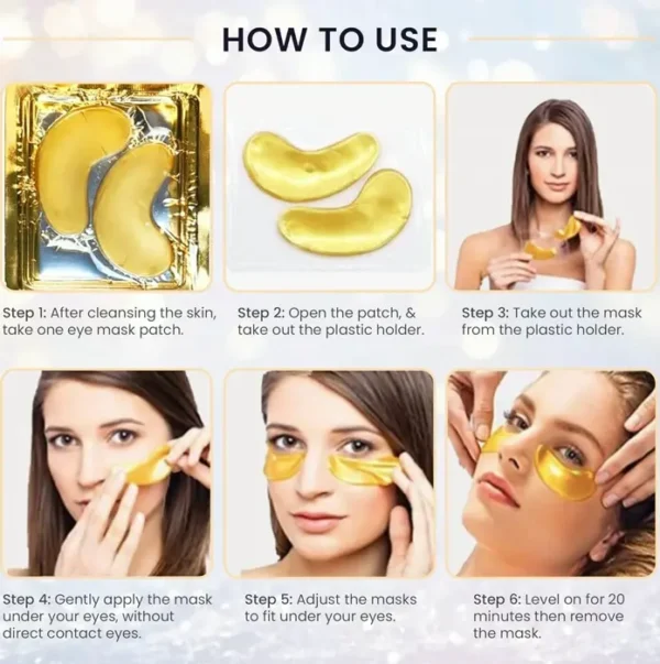 Eye Mask: Reduce Swelling & Dark Circles - 20 Pairs