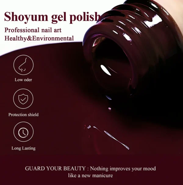 UV Manicure Polish, 15ml Mahogany Color