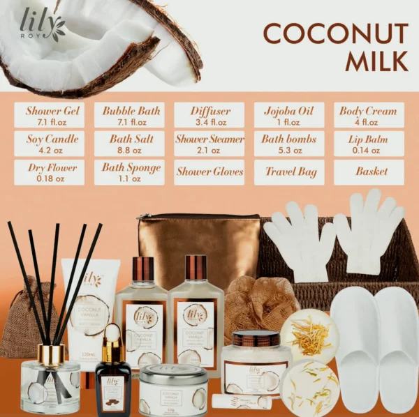 Parent's Day Coconut Vanilla Pamper Gift Basket