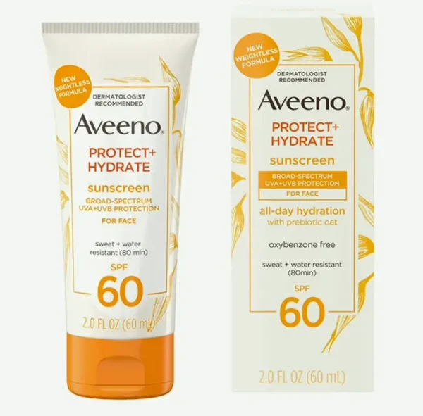 Aveeno Protect + Hydrate SPF 60 Moisturizing Sunscreen 2.0oz