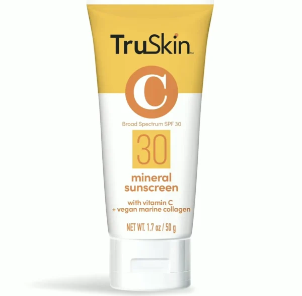 TrueSkin Non-Chemical Facial Sunscreen SPF 30 - Vegan, Featherweight, 1.7 fl oz