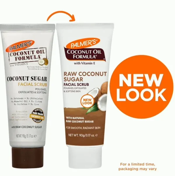 Palmers Coco Scrub Facial Exfoliator, 3 Ounces, Set of One