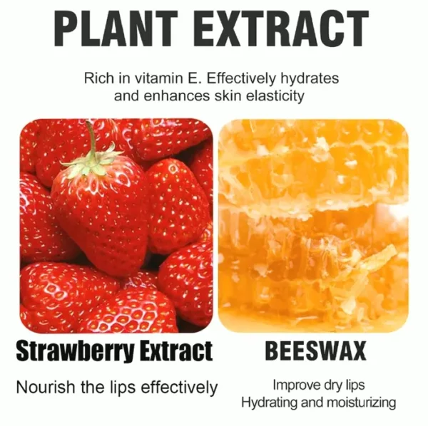 4PCS Strawberry & Lip Moisturizer