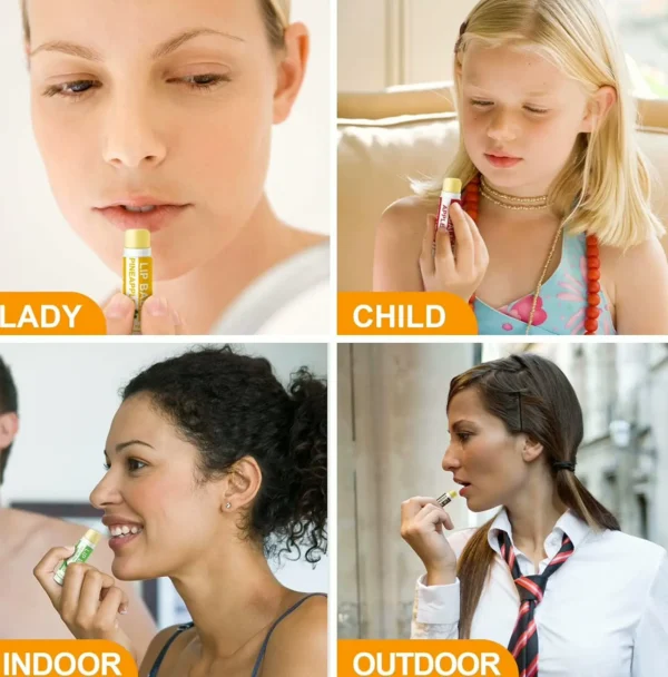 Bulk Set Natural Lip Balm with Vitamin E and Coconut Oil