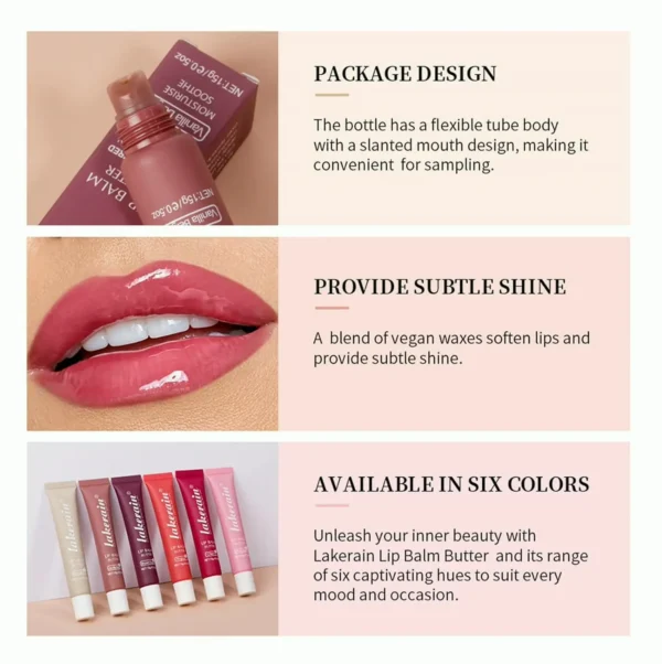 Lip Butter Hydrating Treatment, Day/Night Use, Vanilla Beige