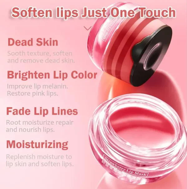 Two-Pack Strawberry & Honey Lip Balm, Hydrating Treatment