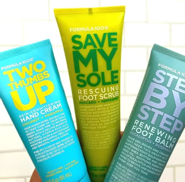 Hand & Feet Treatment Box - 2 Foot Items, 1 Hand Care Cream