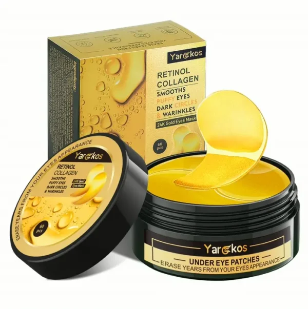 Pieces Gold Under Eye Patches, 30 Pairs, Hydrating Treatment