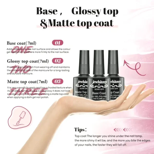 Complete Polish Set with Powerful UV Light