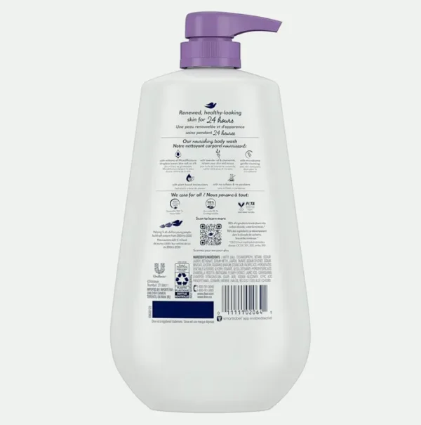 Dove Bath Cleanser with Lavender Oil & Chamomile, 3 Pack
