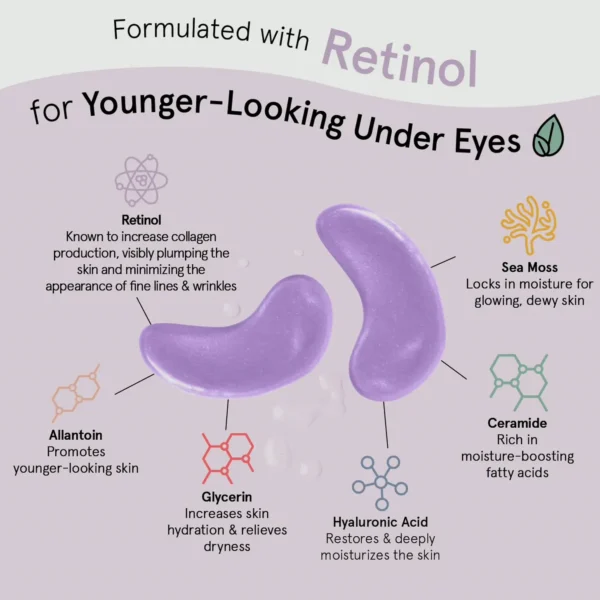 Lavender Eye Therapy Patches - Vitamin A - 24 Pairs