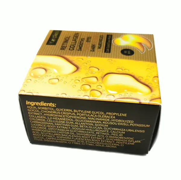 Pieces Gold Under Eye Patches, 30 Pairs, Hydrating Treatment