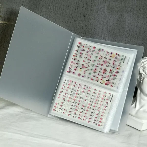 Nail Art Decal Storage Album Book - 80 Slots