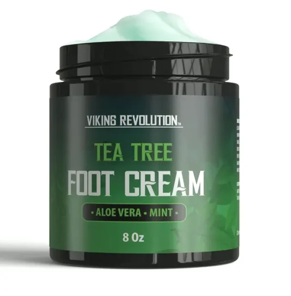 Tea Tree Feet Cream for Dry Heels Featuring Mint (8oz)