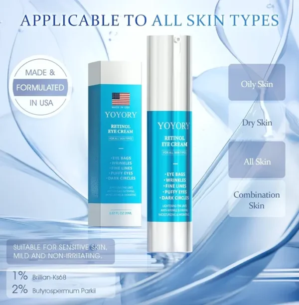 Vitamin A Eye-Area Treatment - Age-Defying Eye Solution for Shadows and Swelling (20ml)
